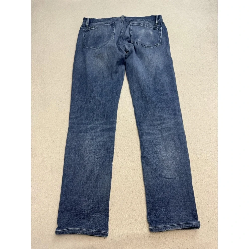FRAME L'Homme Slim Jeans Mens 32x31 Blue Medium Wash Slim Fit Stretch Denim